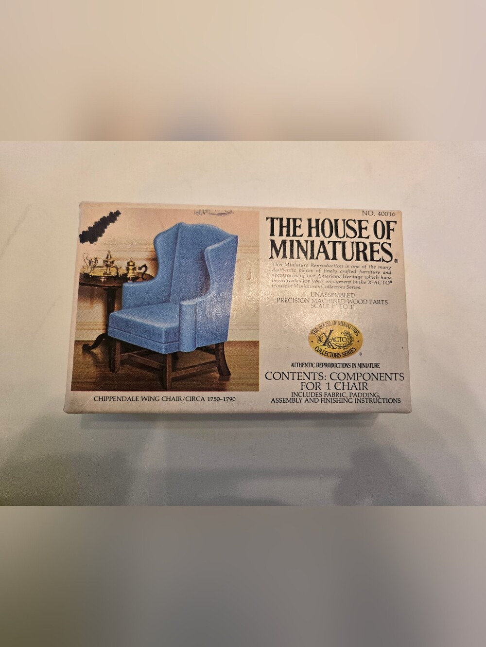 The House Of Miniatures Vintage Dollhouse Furniture Kits, Chair, Clock DIY - Picture 2 of 7